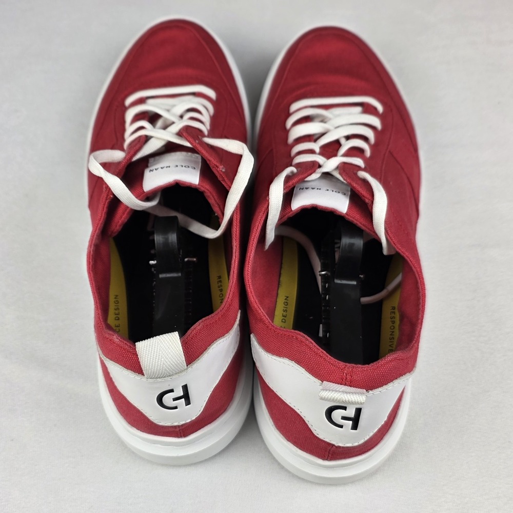 Cole Haan Men Red Grandpro Rally Canvas Court Sneaker‎ Lace Up Shoes Size 13M - Picture 5 of 13
